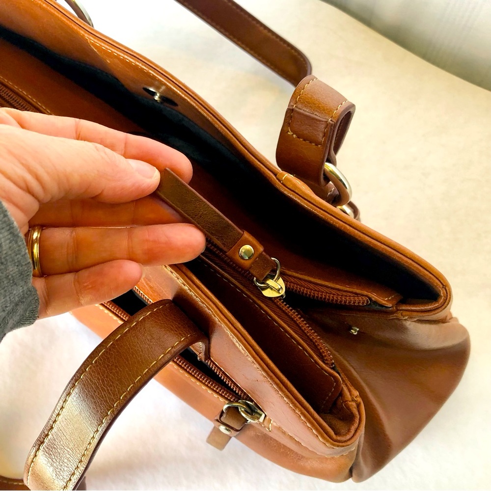Madison Studio Brown Leather Handbag - Picture 9 of 16